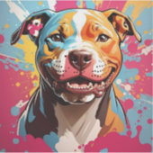 Staffordshire Verjaardagsfeest Sticker (Voorkant)