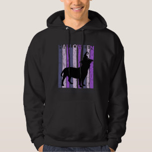 Staffy Heksenhoed Halloween Griezelig Enge Paarse Hoodie