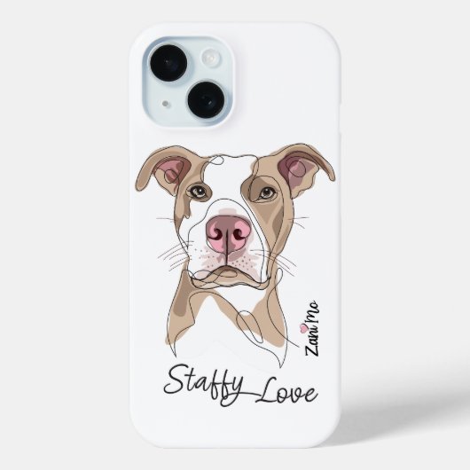 Staffy Love - Zani Mo Bescherming Case-Mate iPhone Case (Achterkant)