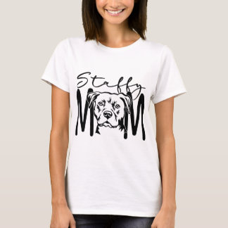 Staffy mama t-shirt