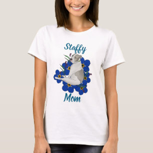 Staffy Mom T-shirt – Staffordshire Bull Terrier Ku