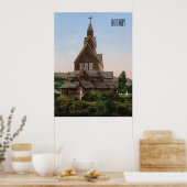 Stafkerk in Noorwegen Poster (Keuken)