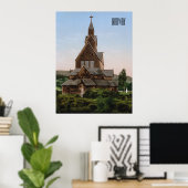 Stafkerk in Noorwegen Poster (Thuiskantoor)