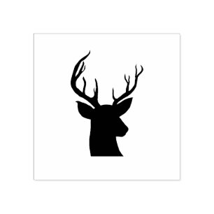 Stag Antler rustiek land tekening Rubberstempel