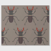 Stag Beetle Cadeaupapier (Vlak)
