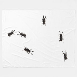 Stag Beetle Fleece Deken