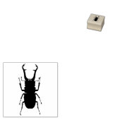 Stag Beetle Rubberstempel (Gestempeld)