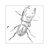Stag Beetle Rubberstempel (Afrduk)