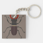 Stag Beetle Sleutelhanger (Achterkant)