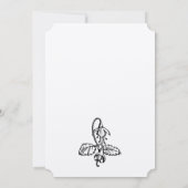 Stag Beetle Wedding Kaart (Achterkant)