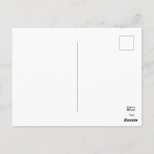 Stag Briefkaart (Achterkant)