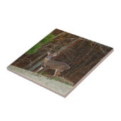 Stag/Buck Deer Oak Camouflage Tegeltje (Zijkant)