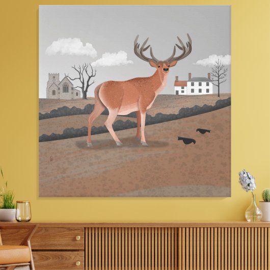 Stag Canvas Afdruk (Insitu (Woonkamer))