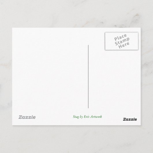 Stag - Carte postale vide (Dos)