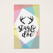 Stag- en Doe-tickets Visitekaartje (Voorkant)