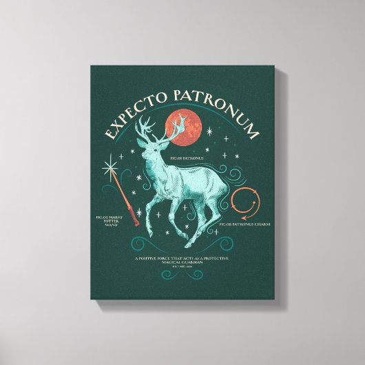 Stag Expecto Patronum Graphic Canvas Afdruk (Voorkant)