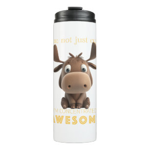 Stag Geconcentreerd Geweldige Leuk Schattig Grappi Thermosbeker