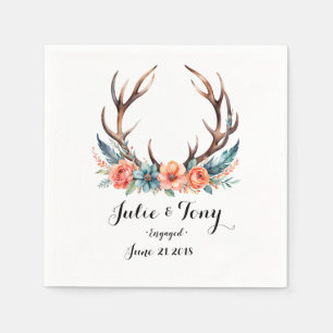 STAG & HERTEN BRUILOFT party papier servetten