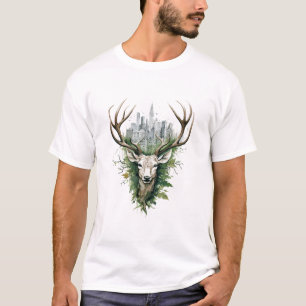 Stag Herten Dierlijke Schoonheid Natuur Wildlife D T-shirt