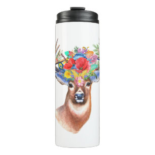 Stag in kleuren thermosbeker