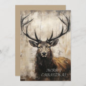 Stag Kerst Kaart (Voorkant / Achterkant)
