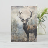 Stag Kerst Kaart (Staand voorkant)