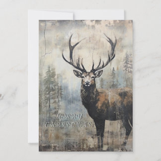Stag Kerst Kaart