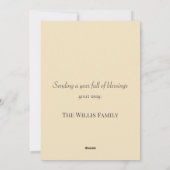 Stag Kerst Kaart (Achterkant)