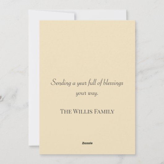 Stag Kerst Kaart (Achterkant)