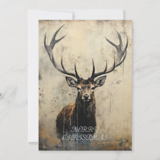 Stag Kerst Kaart