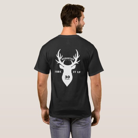 STAG Mannen Basic T-shirt Black (Achterkant volledig)