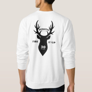 STAG Mens sweatshirt - Stag + Fire It Up + 30 Year