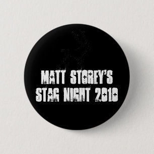 Stag Night Badge Ronde Button 5,7 Cm