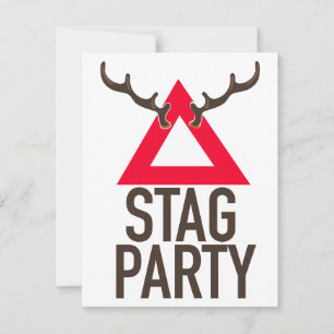 Stag party logo kaart