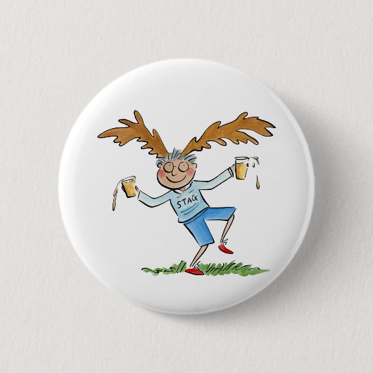 Stag Ronde Button 5,7 Cm (Voorkant)