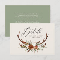 Stag terracotta roest florale elegant bruiloft