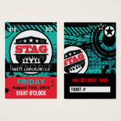 Stag Tickets Visitekaartjes (Voorkant /achterkant)