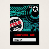 Stag Tickets Visitekaartjes (Achterkant)