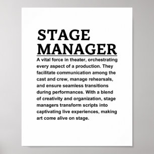 Stage-beheer Poster