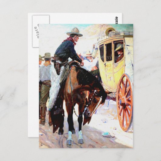 Stage Coach Briefkaart (Voorkant / Achterkant)