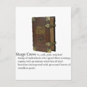 Stage Crew Briefkaart (Voorkant)