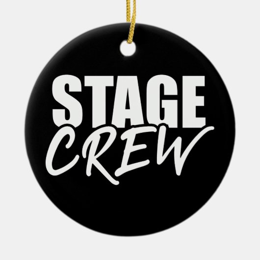 Stage Crew Keramisch Ornament (Voorkant)