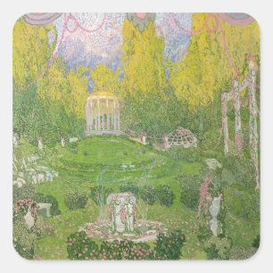 Stage design for opera "Orpheo ed Euridice" Vierkante Sticker