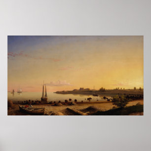 Stage Fort 1862 Schilderij van Fitz Henry Lane - Poster