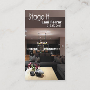 "Stage It" Home Stager, Interior Designer Real Est Visitekaartje