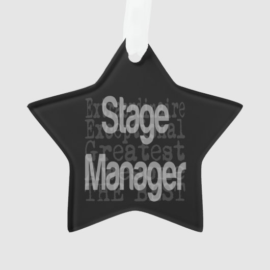 Stage Manager Extraordinaire (dos)