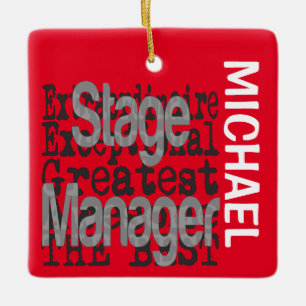 Stage Manager Extraordinaire CUSTOM Keramisch Ornament