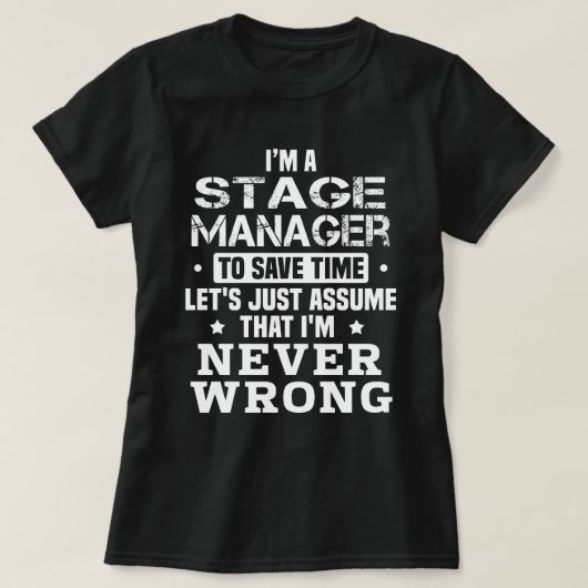 Stage Manager T-shirt (Design voorkant)
