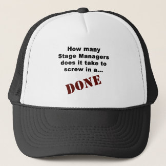 Stage Manager's DONE! Trucker Pet