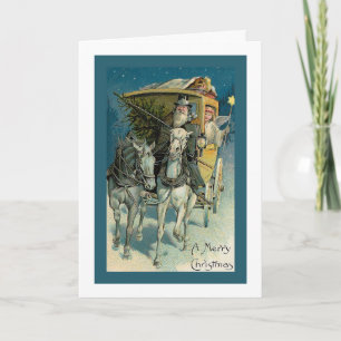 "Stagecoach Christmas" Christmas Card Feestdagen Kaart